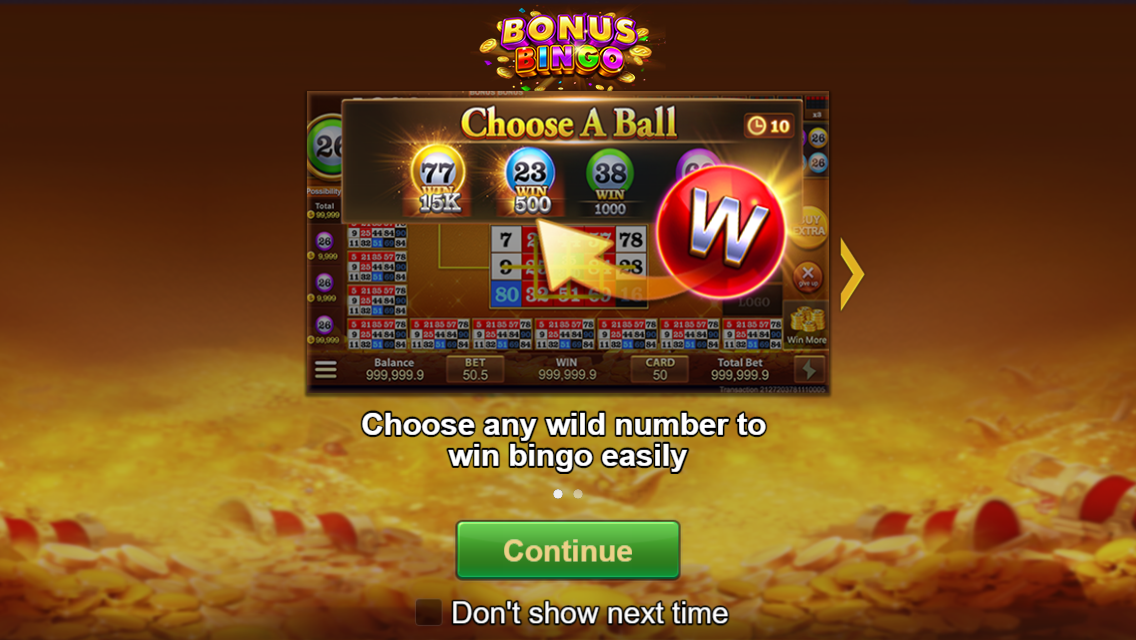 Bonus Bingo Screenshot
