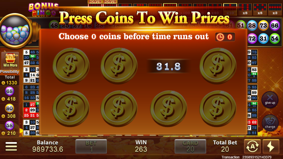 Bonus Bingo Screenshot