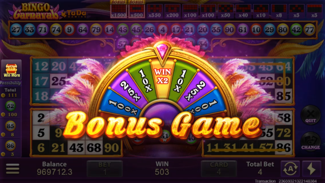Bingo Carnaval Screenshot