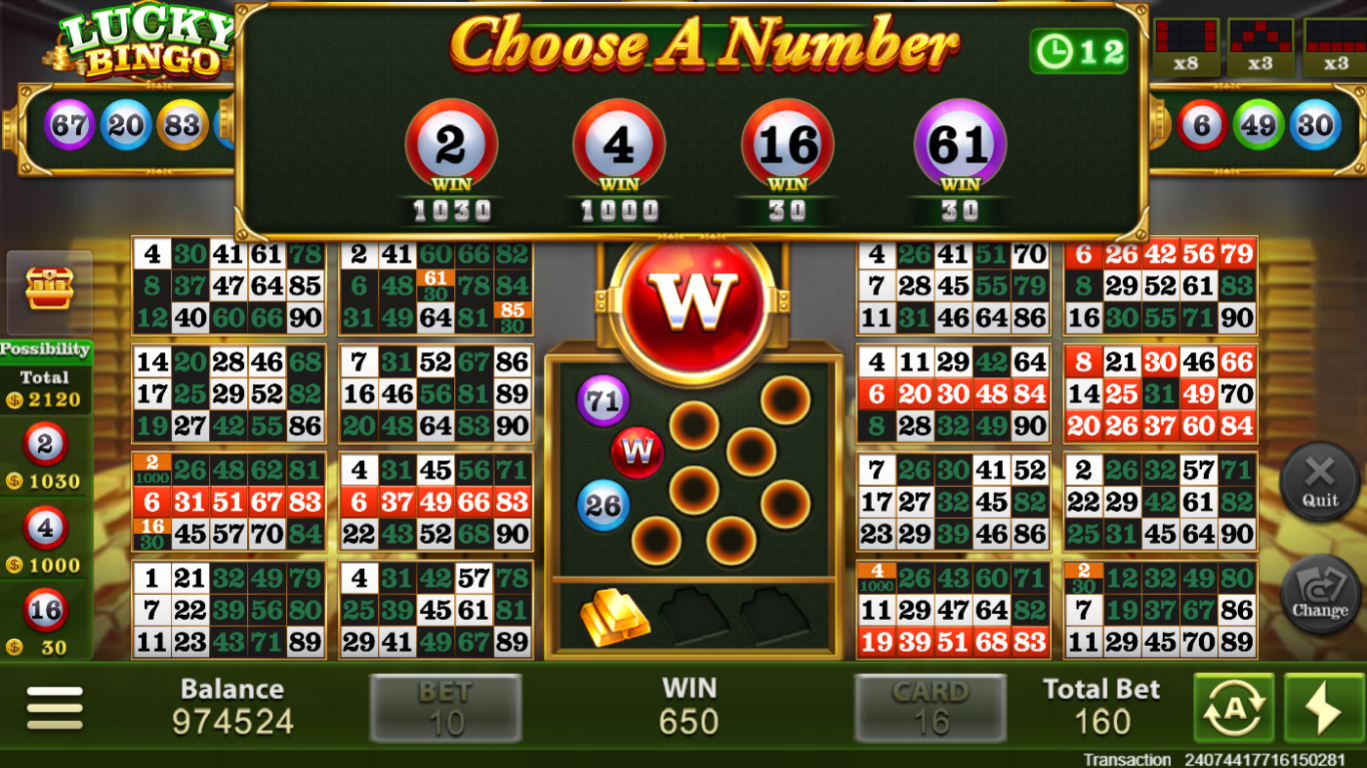Lucky Bingo Screenshot