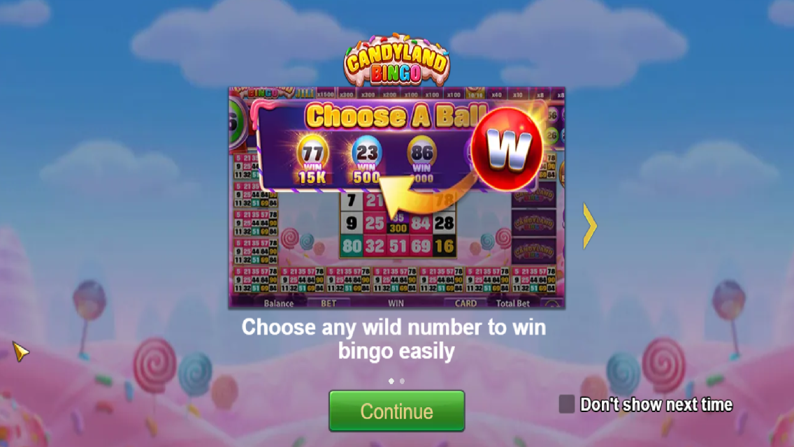 Candyland Bingo Screenshot