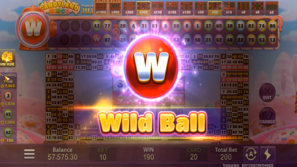 Candyland Bingo Screenshot