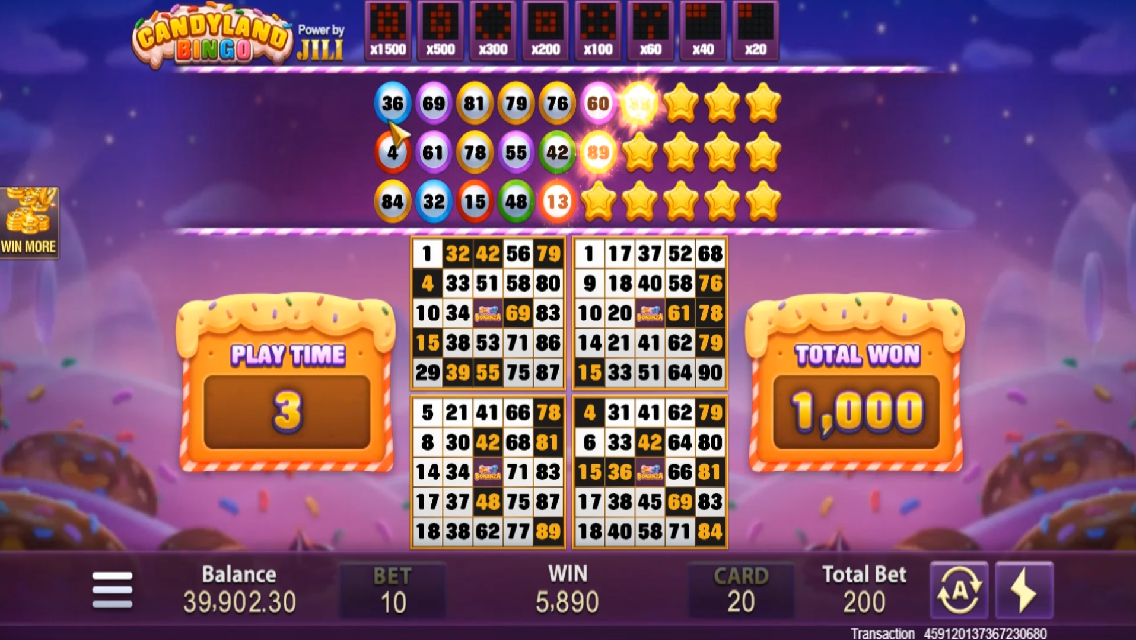 Candyland Bingo Screenshot