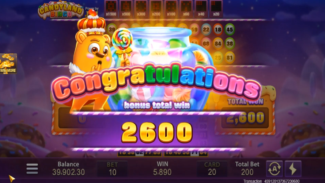 Candyland Bingo Screenshot