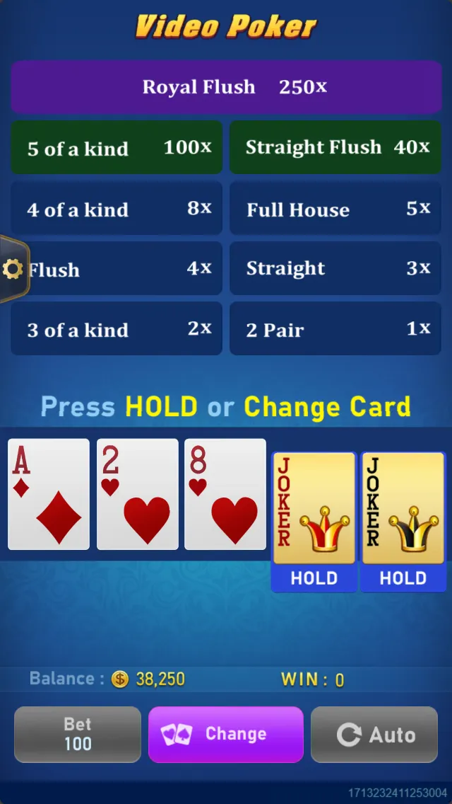 Video Poker Screenshot 2