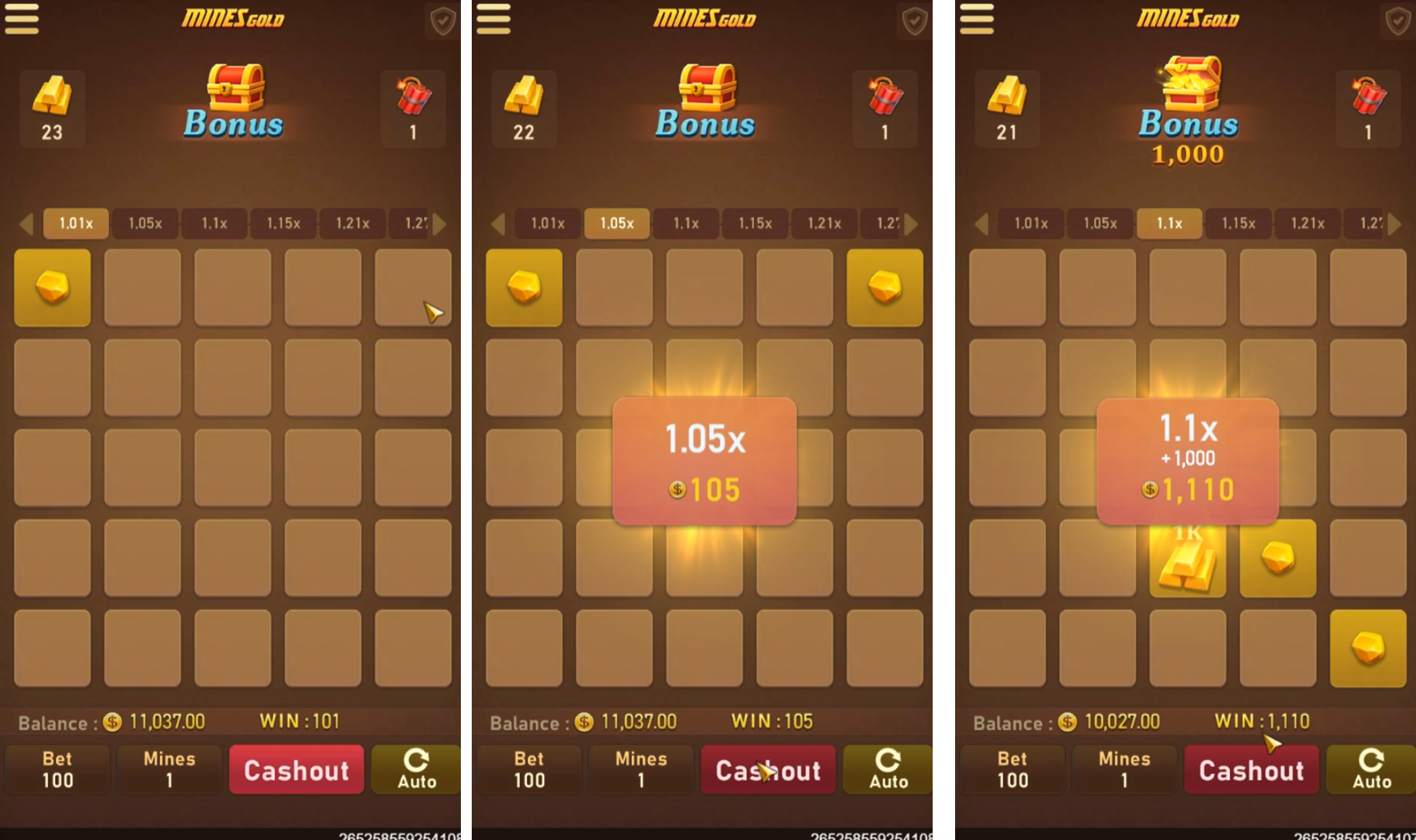 Mines Gold Screenshot